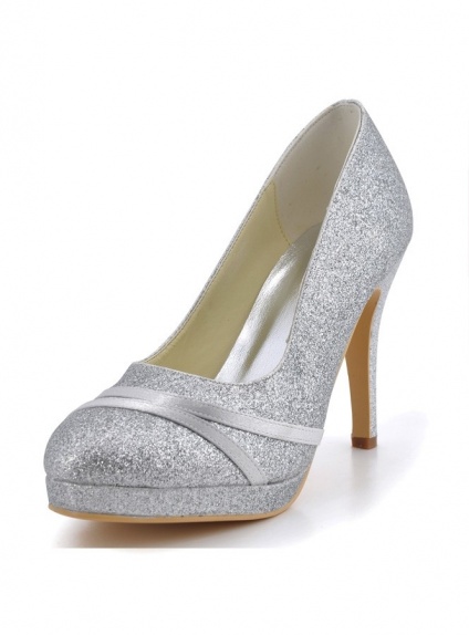 scarpe argento sposa
