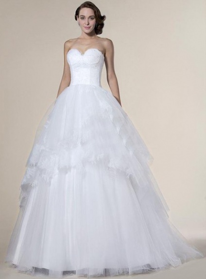 LUCIA - A-line Sweetheart Ball gown Floor length Tulle Wedding dress