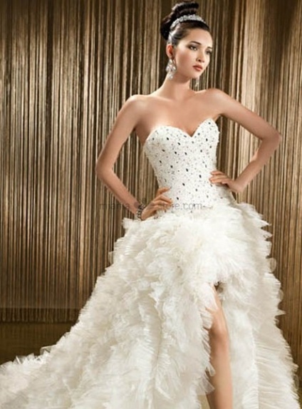 MIA - Short Sweetheart A-line Asymmetrical Tulle Wedding dress