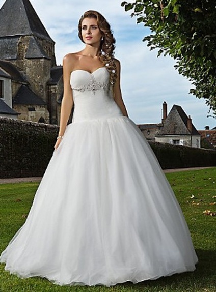 MICHELLE - A-line Sweetheart Ball Gown Floor length Tulle Wedding dress