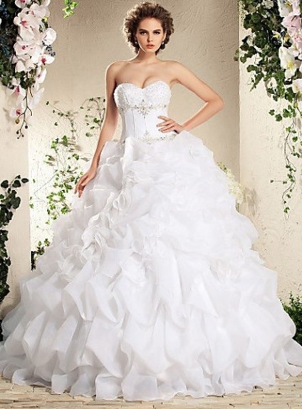 BABETTE - A-line Ball Gown Floor length Organza Wedding dress