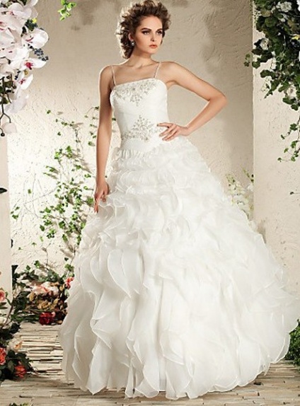 FAYE - A-line Ball Gown Floor length Organza Wedding dress