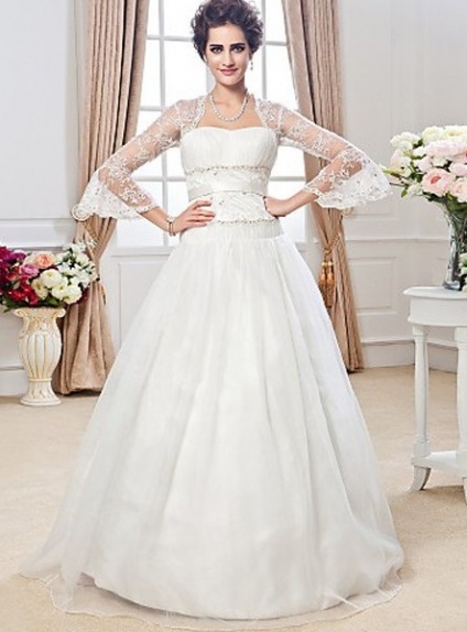 ROSE - A-line Ball Gown Floor length Tulle Lace Wedding dress