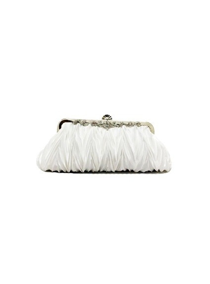 White Stain Rhinestone Special Occasion Handbags/Clutches