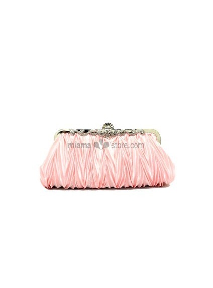 Pink Stain Rhinestone Special Occasion Handbags/Clutches