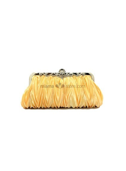 Gold Stain Rhinestone Special Occasion Handbags/Clutches