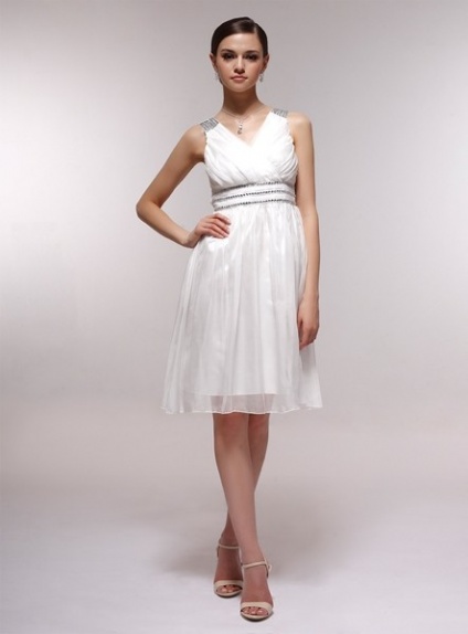 EVANGELINE - Bridesmaid Cheap Princess Knee length 30D Chiffon Halter Wedding Party Dress