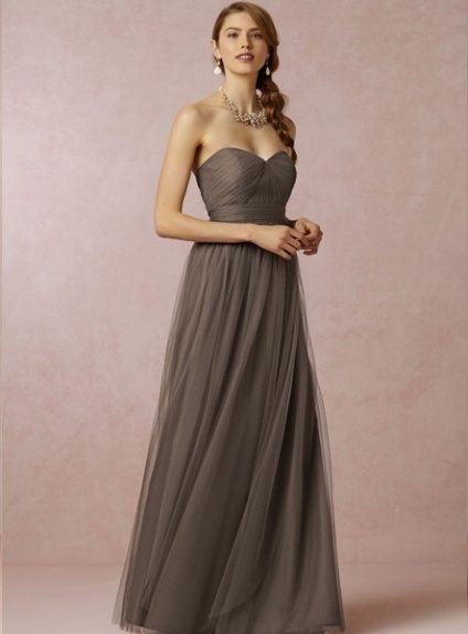 BEYONCE - Bridesmaid A-line Floor length Tulle Sweetheart Wedding party dress