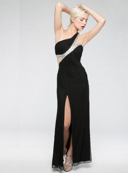 Prom dresses A-line Floor length Chiffon One shouldre Occasion dress