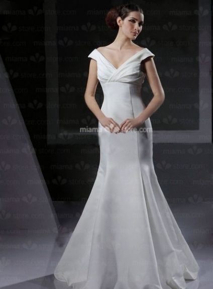 VIVIAN - Mermaid V-neck Cheap Floor length Taffeta Wedding dress