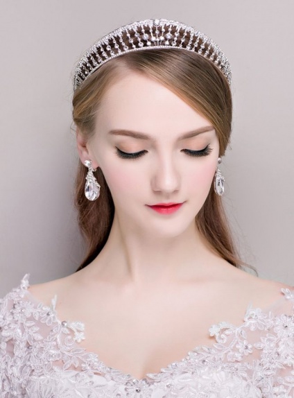 Alloy Wedding jewelry Including Earrings And Tiara