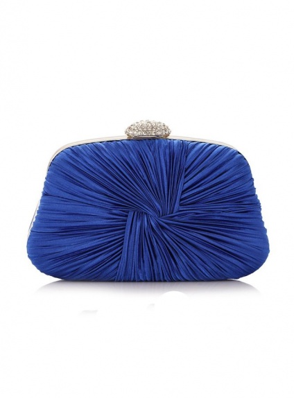 Blue Polyester Wedding Handbags
