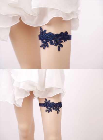 Picture color Lace Wedding garter