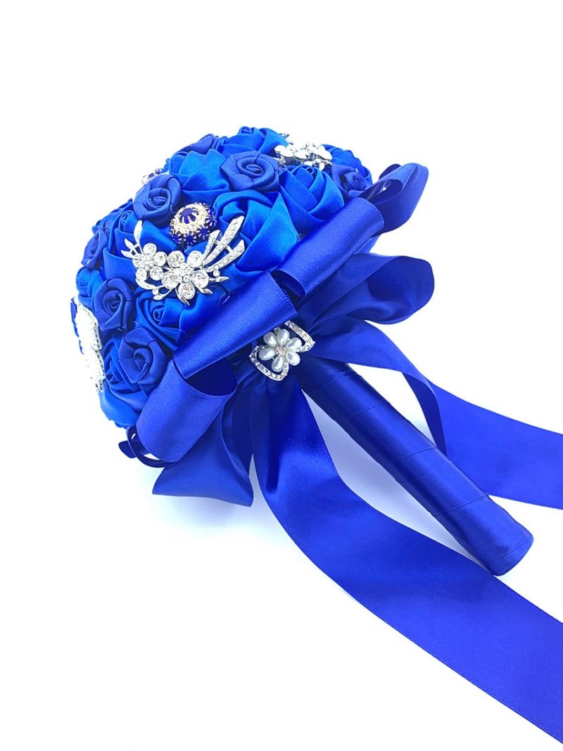 6CM rose glitterate artificiali artigianato fai-da-te incantatrice blu  Bouquet di cartoni animati multicolori moda fiori decorativi da sposa  semplici - AliExpress