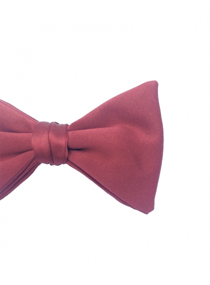 Red Silk Groom bow tie
