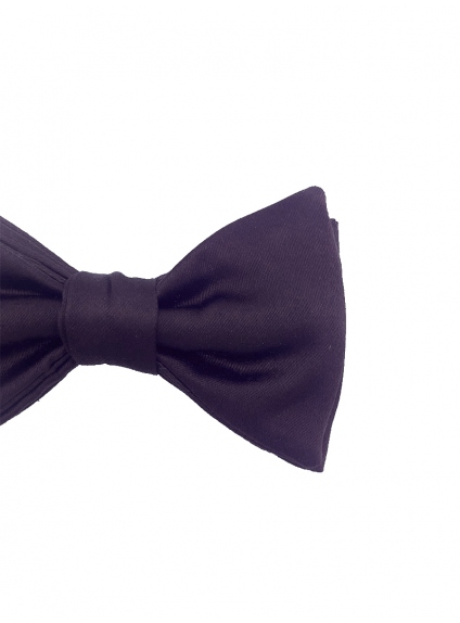 Violet Silk Groom bow tie