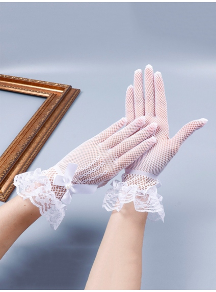 Short cheap online wedding gloves