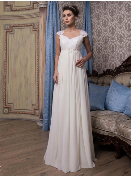Fine and elegant online maternity wedding dress