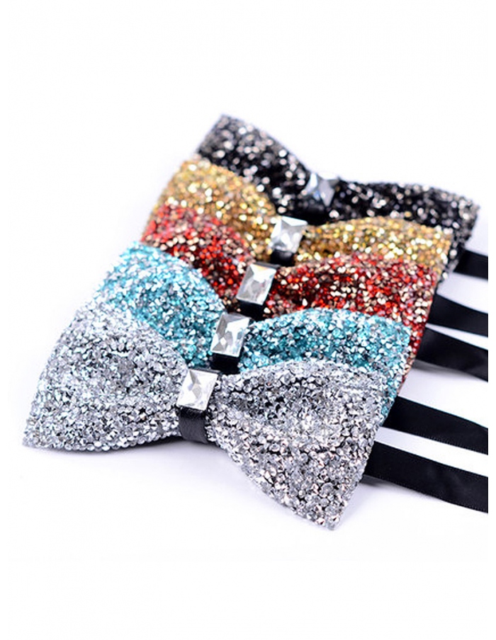 Glitter Groom bow tie available in different colors