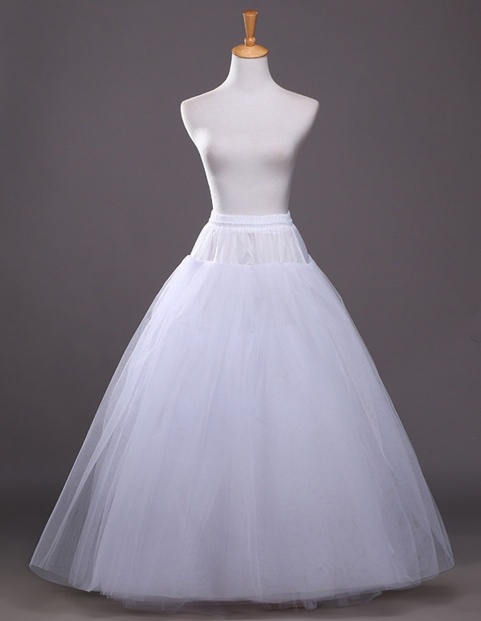 Tulle A-Line slip Ball gown slip 4 Tiers Wedding petticoat